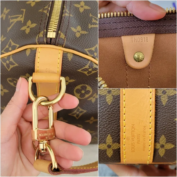 BEAUTIFUL ❤Authentic LV Keepall 55 Bandouliere w/ Strap Travel Bag Monogram - Picture 10 of 16